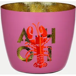 Windlicht MADRAS M Hummer H8,5cm, D10cm Pink