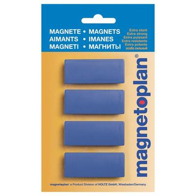 magnetoplan Discofix Block2 geblistert dunkelbl 54x19x8mm 4St
