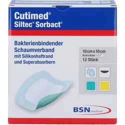 Cutimed 10x10 Siltec Sorbact B 12 ST