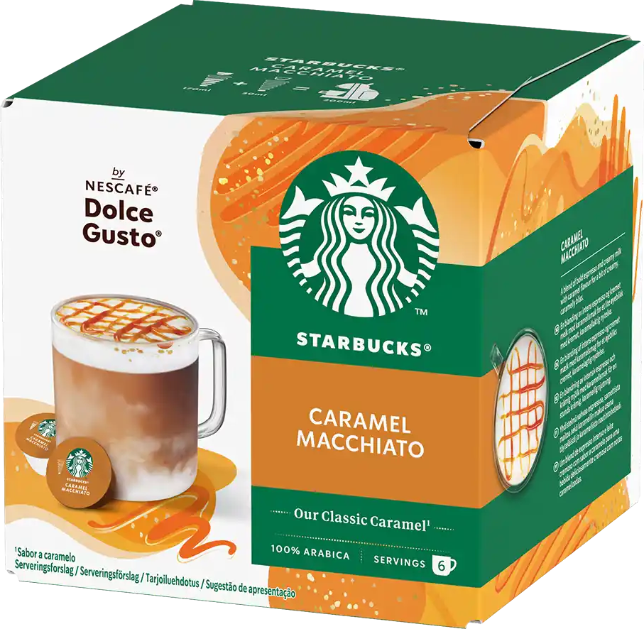 Starbucks   Caramel Macchiato - 12 capsules voor Nescafé Dolce Gusto