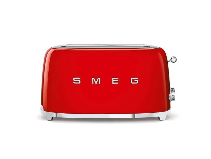 Smeg - Grille-pains 2 Fentes 1500w Rouge Tsf02rdeu