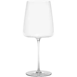 Zafferano Ultraleicht-Rotweinglas aus hochwertigem Kristallglas, 75 cl Fassungsvermögen, modernes Design, 2er-Set, transparent, elegante Oberfläche