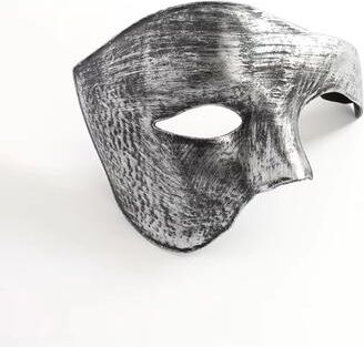 Inspired Finds Phantom Half Face Cosplay Mask Creative Masquerade Costume Accessory vintage Silver