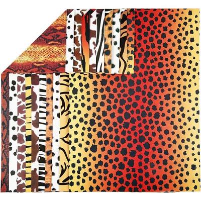 Creativ Company Karton, Tierfell, A4, Blatt 210x297 mm, 300 g, 10 Blatt sortiert