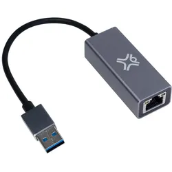XtremeMac USB-A to Ethernet Adapter (RJ45 (1x)), Netzwerk Adapter, Grau, Silber