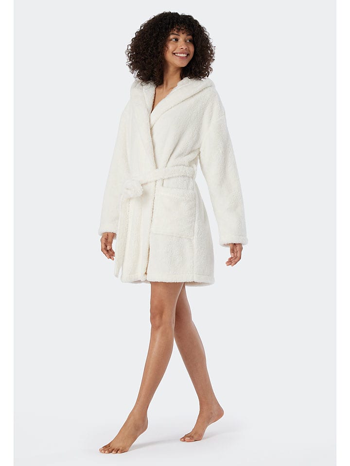 Schiesser Bademantel in Creme - XL