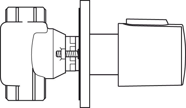 Ideal Standard cachée CeraTherm A4656AA valve d'arrêt cachée, chromée