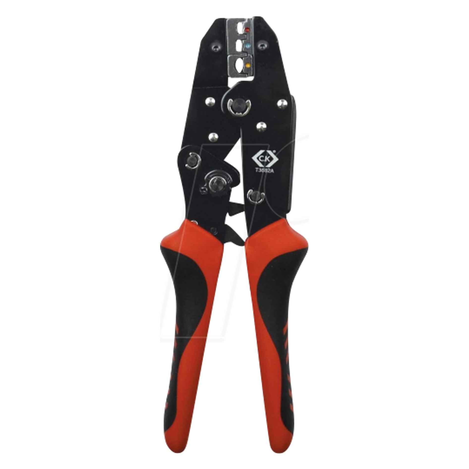 C.K Magma Crimpzange mit Knarrenmechanismus für isolierte Kabelverbinder 0.5-6.0 mm² (250 mm) (T3682A)