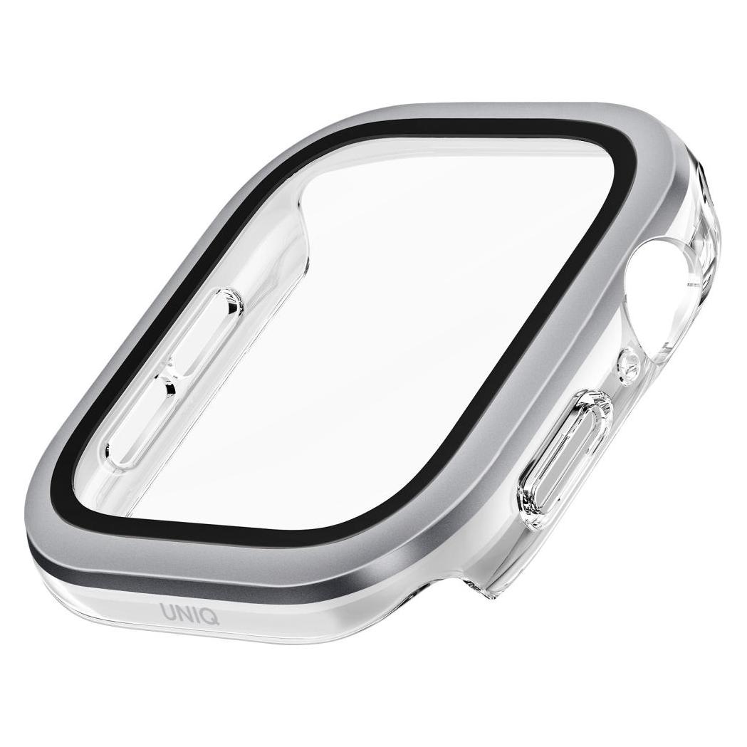 Uniq Voute Tempered Glass Case for Apple Watch 10 42 mm - Silver (Uni001472-0)