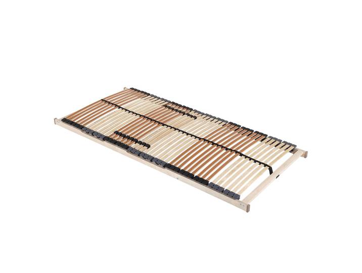 Lattenrost NV 140 x 220cm Rahmen & Federholzleisten: Schichtholz Buche, naturbelassen Absetzung: Schichtholz Buche, foliert Beige