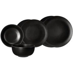 Seltmann, Geschirrset, Liberty Velvet Black Basic-Set (6 Stk.)