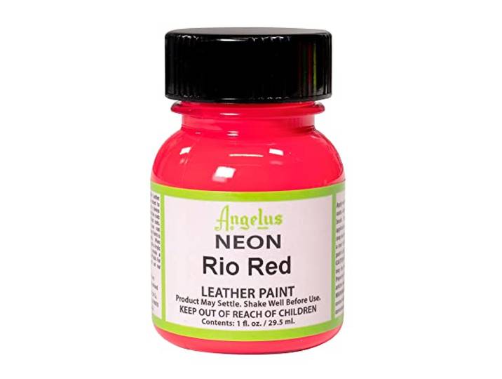 Angelus Acryl Leerverf 30 ml, Fluorescerend Rood, 30 ml
