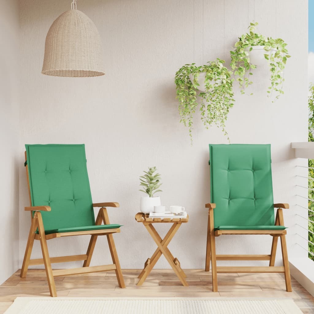 Maison Exclusive - Klappstühle mit Kissen, 2 Stück, Massivholz Teak