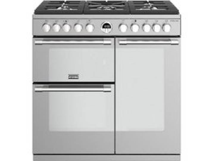 Stoves Sterling S900 DF Range cooker Acier inoxydable Rotatif Chrome En haut devant Électronique