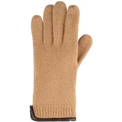 Wollwalk-Handschuhe - Größe 7 camel