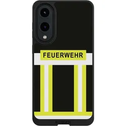 Nivocase Handyhülle für Samsung Galaxy S25 Edge Hülle NIVOpure Case Schwarz Beruf Feuerwehr Feuerwehrmann (Samsung Galaxy S25 Edge), Smartphone Hülle, Schwarz