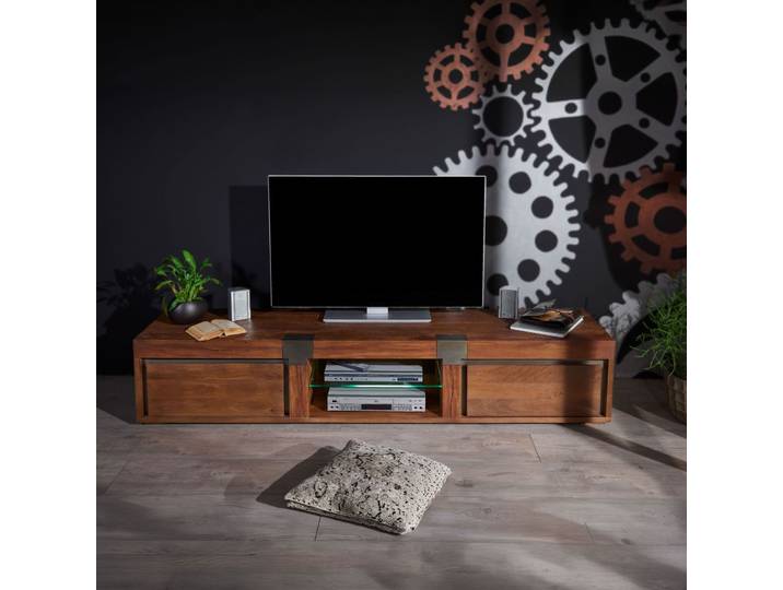 TV-Board Mango 205x48x39 braun lackiert Amsterdam #02