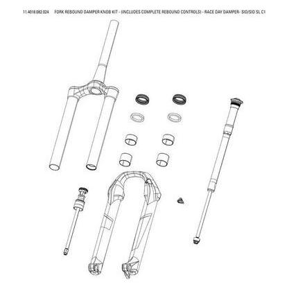 RockShox Rebound Dämpfer C1 2021 (11.4018.082.024)