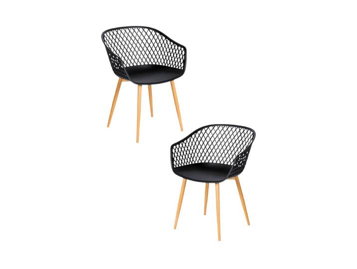 2er Set Ive Stühle - Schwarz