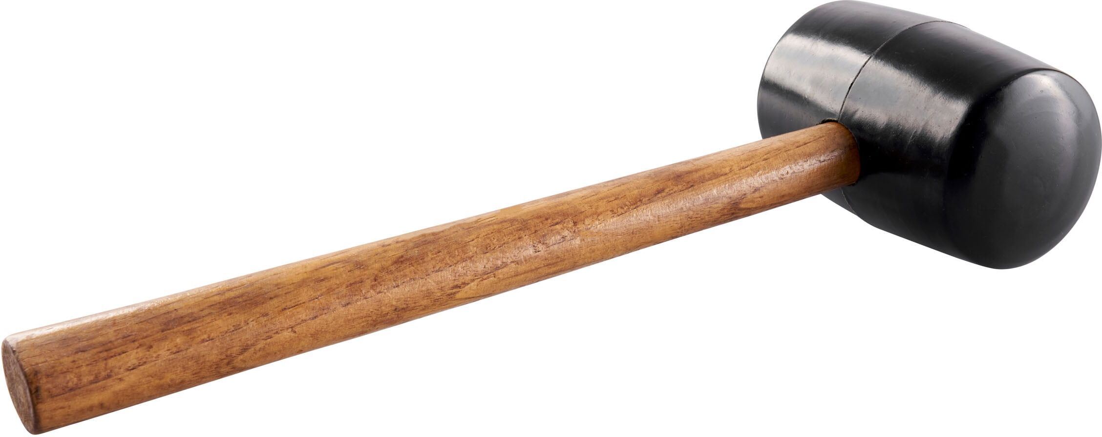 SPRINTIS Marteau en caoutchouc avec manche en bois, tête ⌀ 70 mm, 740 g, bois, caoutchouc, noir, aspect bois