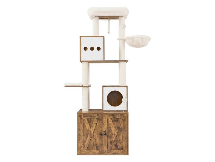 Boxxx Kratzbaum, Nussbaumfarben, Papier, 100x178x61 cm, Freizeit & Co, Tierbedarf, Tierzubehör