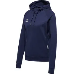 hummel Move Grid Cotton Hoodie Damen - marine - XS