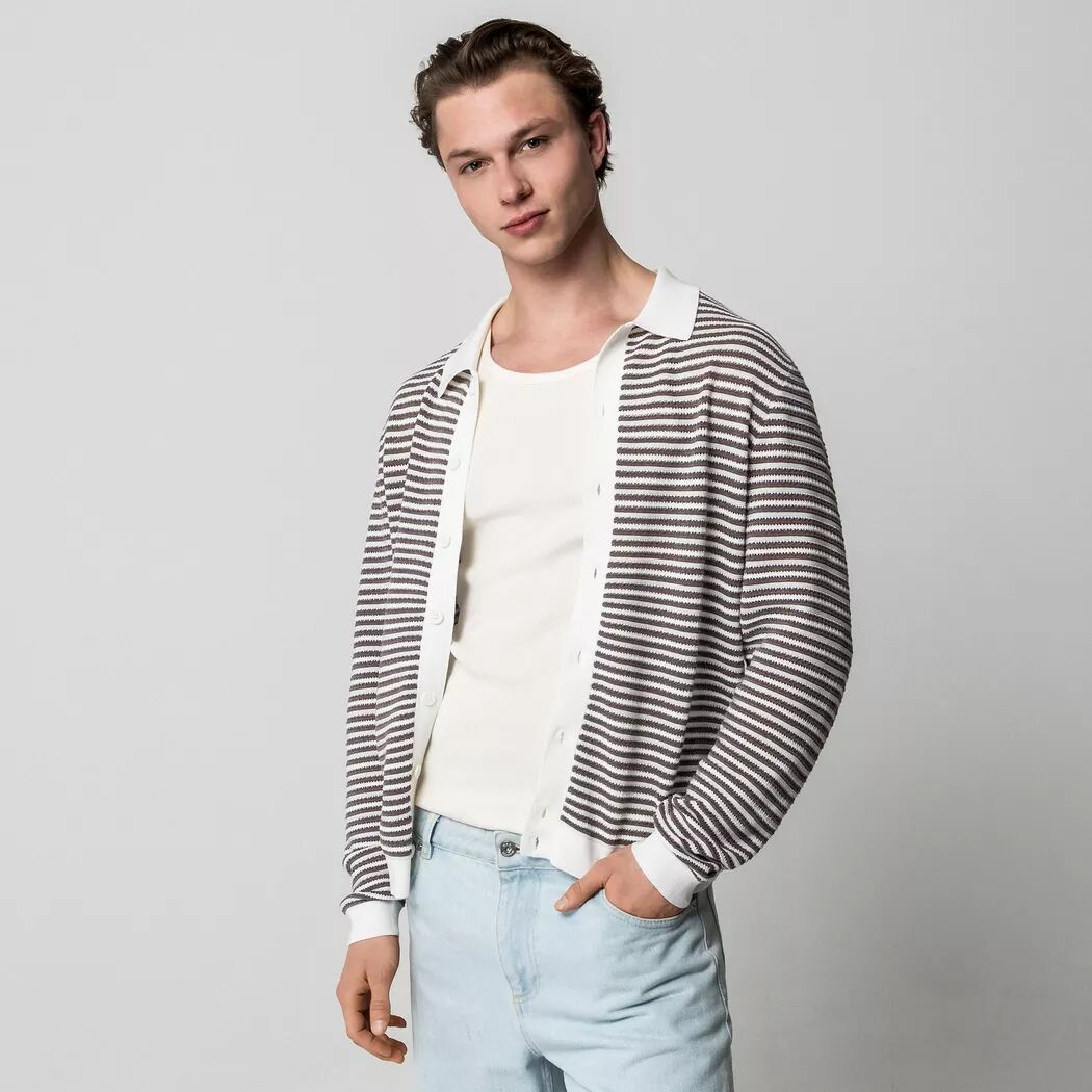 Manor Man - Pullover, für Herren, Offwhite, Größe M