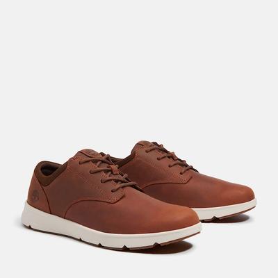 Sneaker TIMBERLAND "PARKER STREET - LOW LACE UP SNEAKER", Herren, Gr. 44, braun (rst full grain), Leder, Schuhe Sneaker, aus Premium Timberland Leder