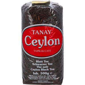 Tanay Tee Ceylon Yaprak Cayi, Schwarzer Tee aus Sri Lanka, loser Tee, 500 g