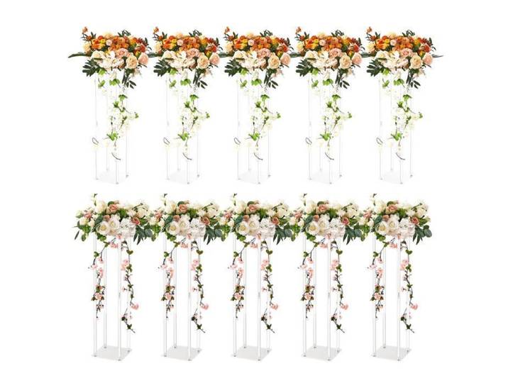 Support de Fleurs Mariage - VEVOR - 10PCS - Acrylique - 60 cm