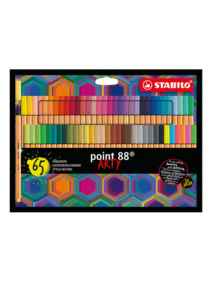 Fineliner "STABILO point 88 - ARTY" - 65 Stück - onesize