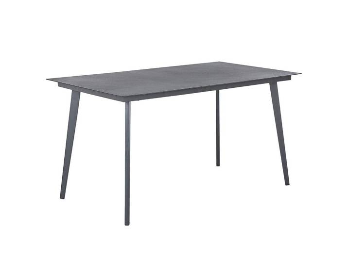GARTENTISCH Aluminium grau 140/80 cm Mileto