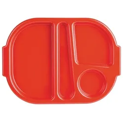 Olympia Kristallon kleines Menütablett aus Polycarbonat rot 32,2cm