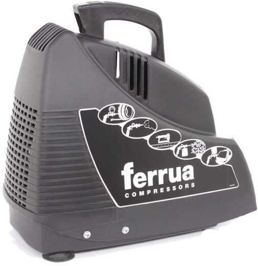 Ferrua Family - Compressore aria elettrico portatile, oil-less - Motore 1.5 HP