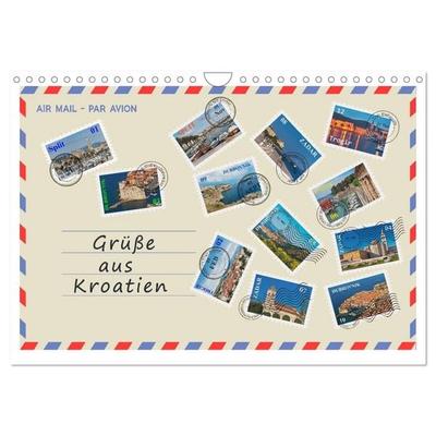 Grüße aus Kroatien (Wandkalender 2027 DIN A4 quer), CALVENDO Monatskalender
