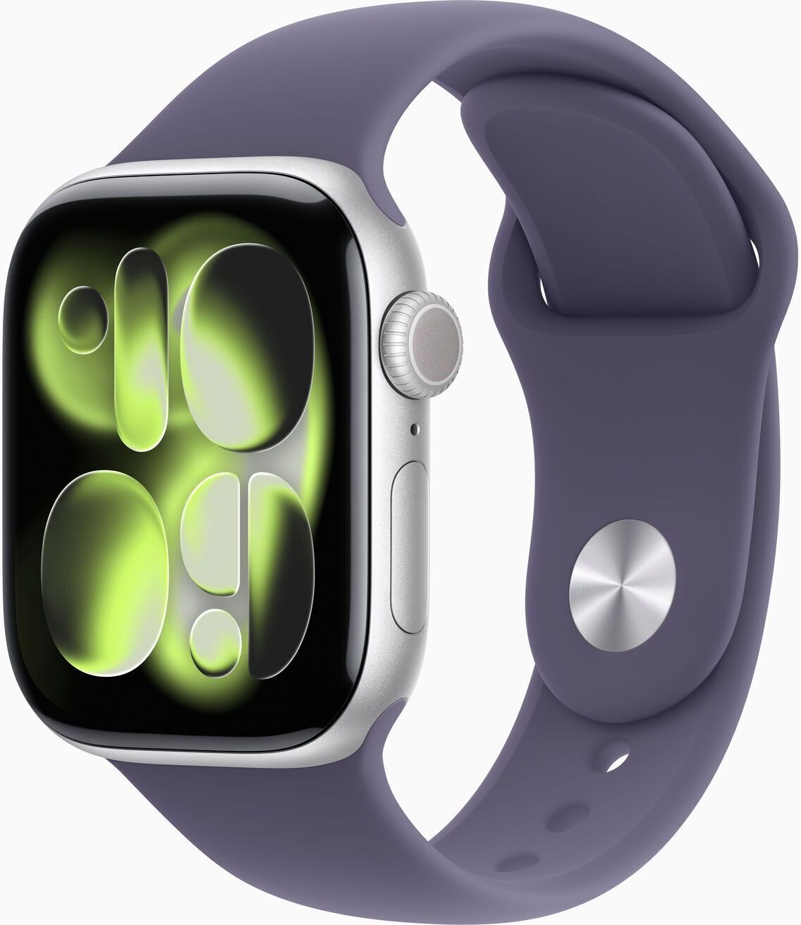 Apple Watch Series 11 Aluminium 42 mm (2025)   GPS   silver   Sport Band S/M   Purple Fog - Refurbished