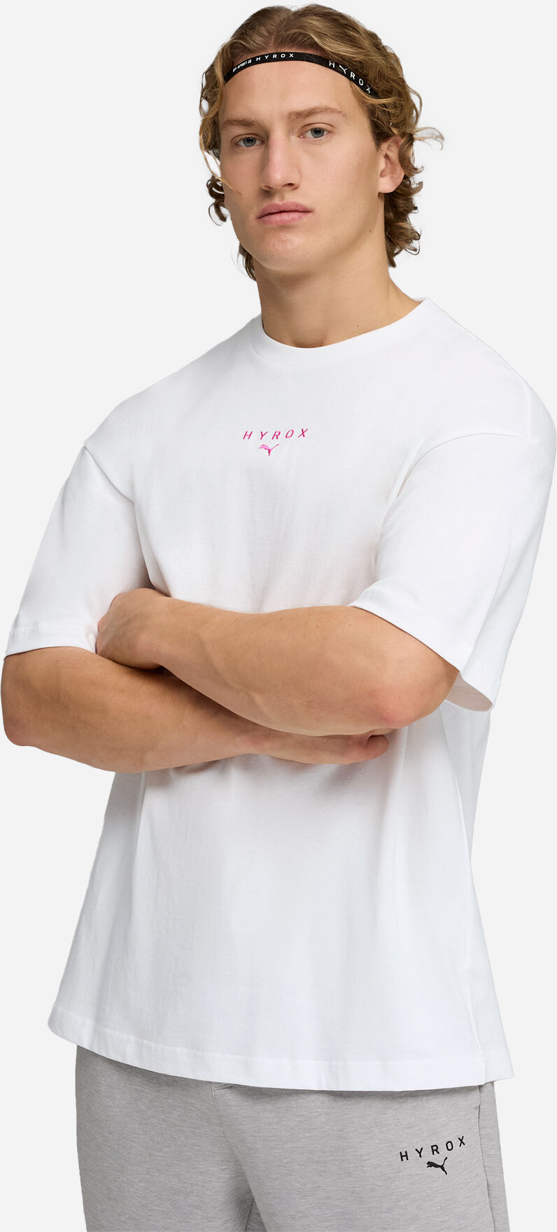 Puma Hyrox Graphic M - T-shirt Training - Uomo - Bianco M