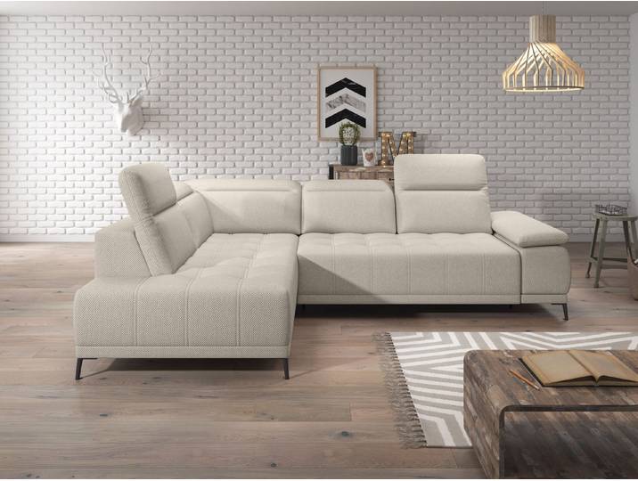 WERK2 Ecksofa Focus-L 204 x 278 cm inkl. Komfortfunktionen, bequem, bodenfrei, Webstoff, L-Form, elektrische Sitztiefenverstellung, Schlaffunktion