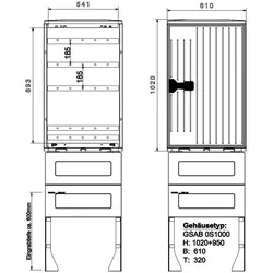GSAB Elektrotechnik Normkabelverteiler 0S1000K5