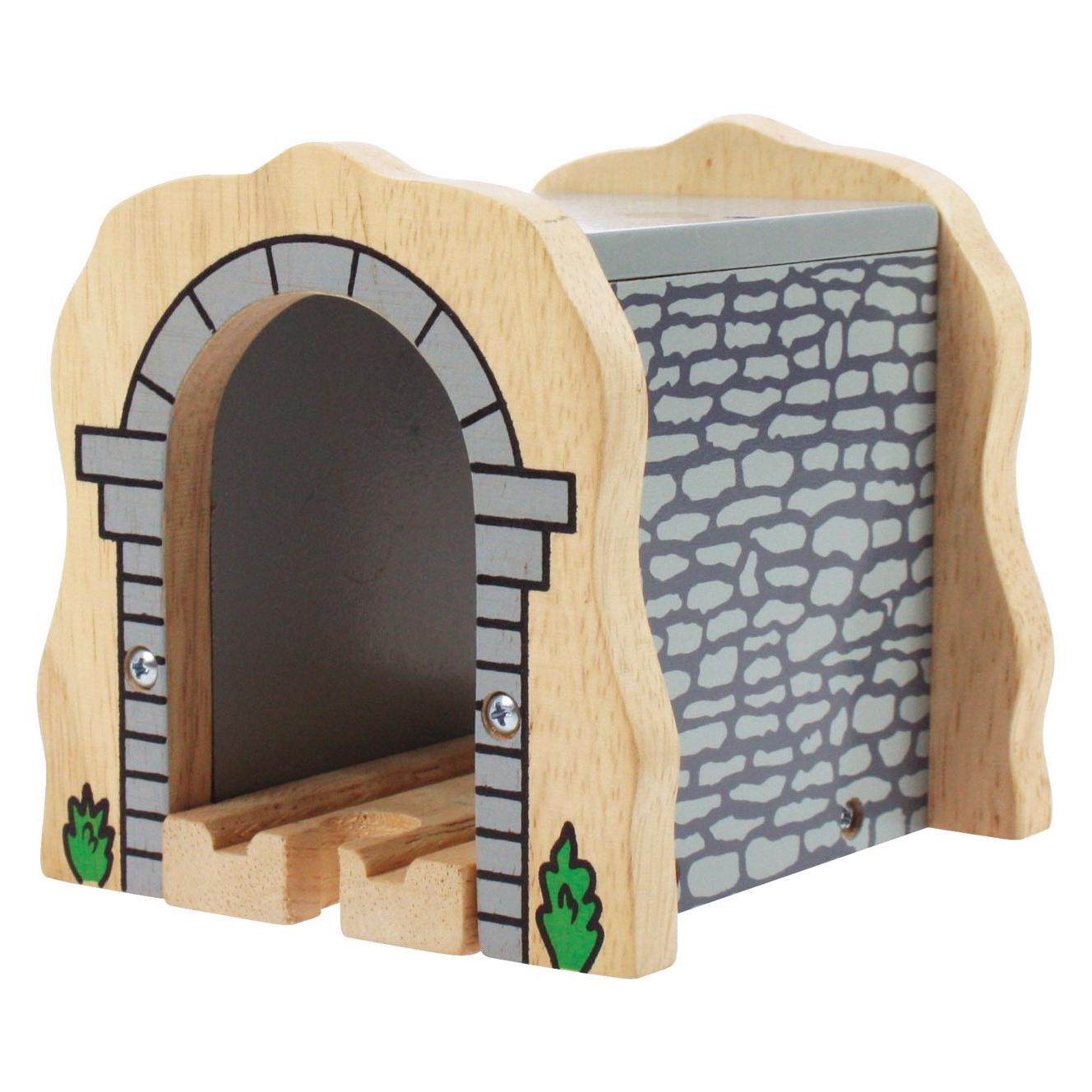 Bigjigs Hölzerne Schienen-grau-Tunnel (BJT120)