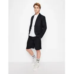 A|X Armani Exchange für Herren. 8NZS67ZNFNZ1583 Bermudashorts aus marineblauem Leinen (31), Lässig