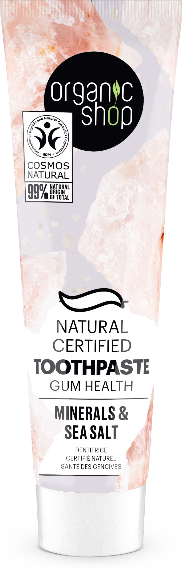 Organic Shop Toothpaste Healthy Gums Minerals and Sea Salt 100 gr