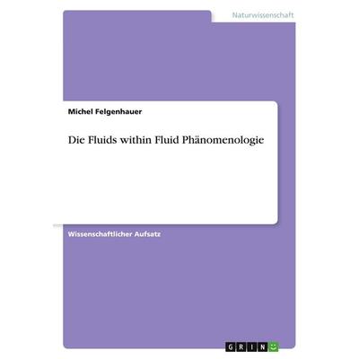 Die Fluids within Fluid Phänomenologie, Taschenbuch von Michel Felgenhauer, GRIN, 978-3-346-59580-5