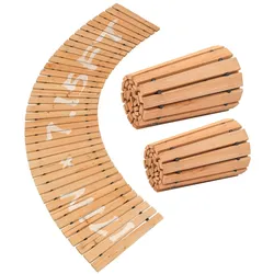 VEVOR Rollweg Gartenweg 218x43 cm, Ausrollbarer Holzweg, Gehweg aus Zedernholz mit Drahtseilverbindung, Holztritt, Gartentritt, dekorative Trittplatten für Strandpromenade, Hinterhof, Terrasse