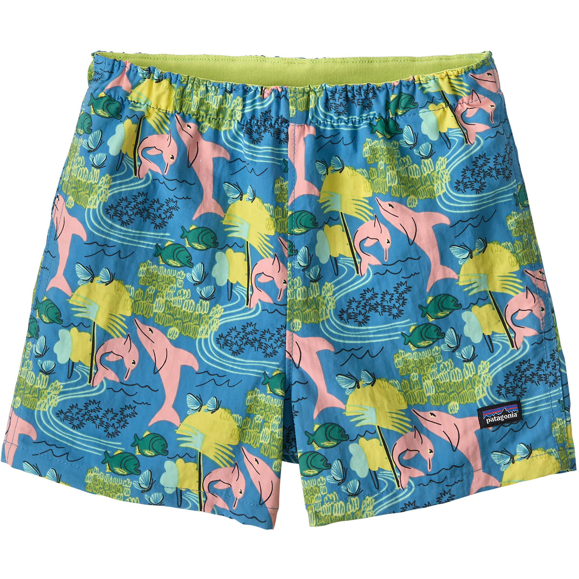 Patagonia Baby Baggies Kinder Badeshorts blau Größe 68 Wasserabweisend Wasserabweisend