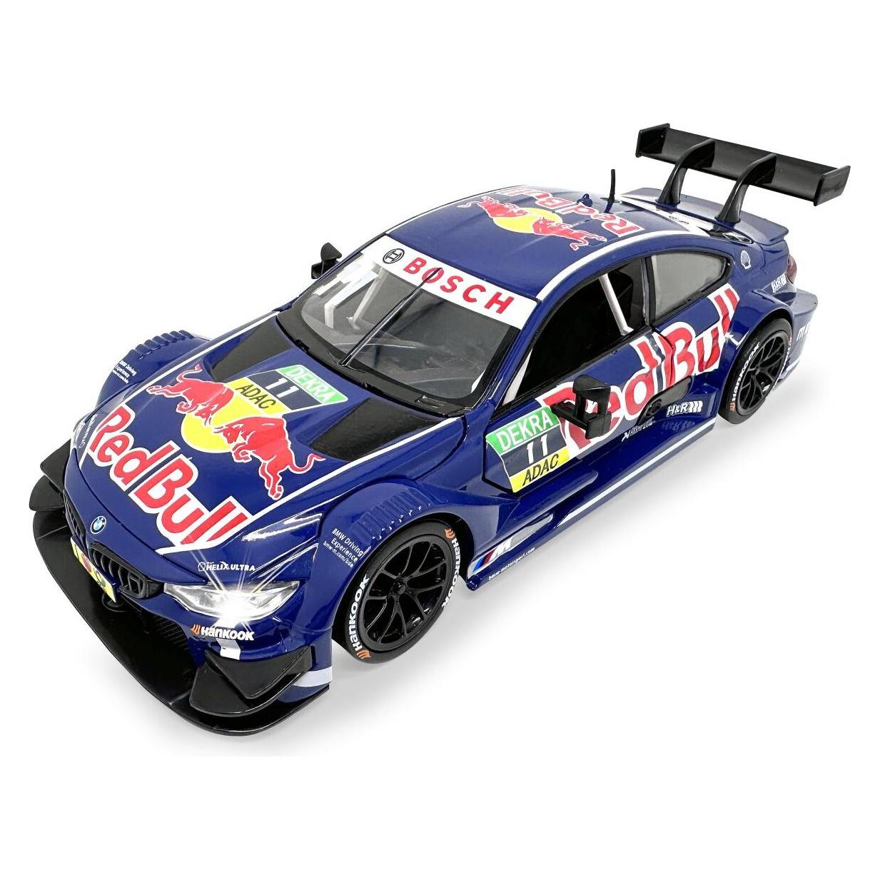 Blau BMW M4 DTM Diecast 1:24 inkl. Knopfzellen (402629)