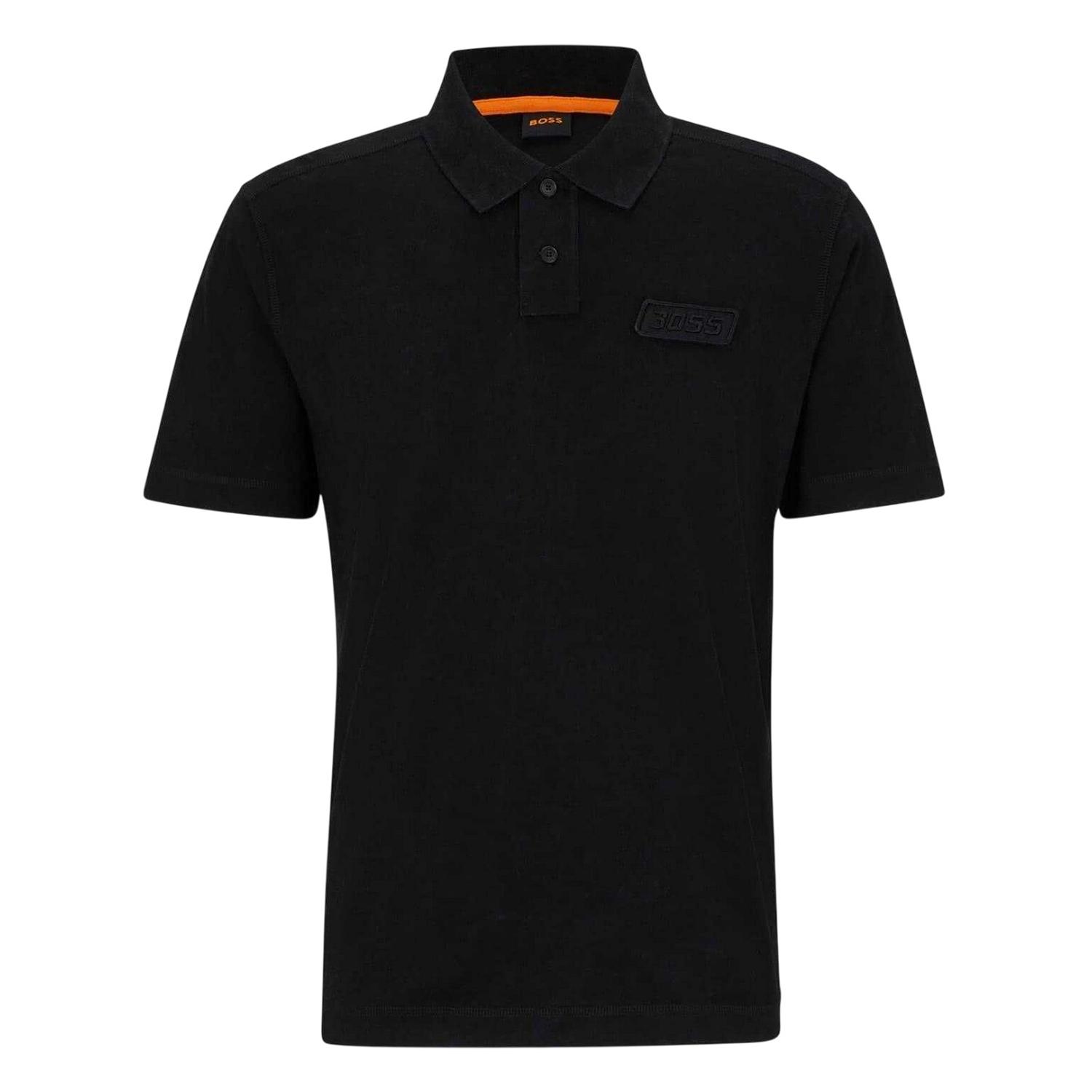 Boss Heren Regular Poloshirt (Zwart)