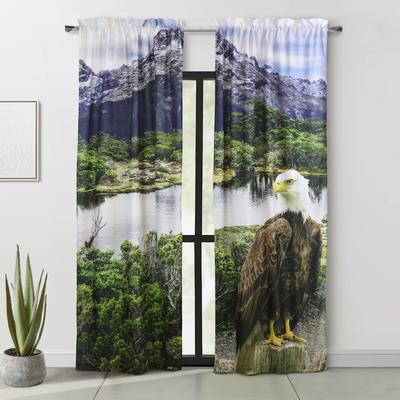 Habitat Photo Real Digital Panoramic Print Curtain Panel Pair