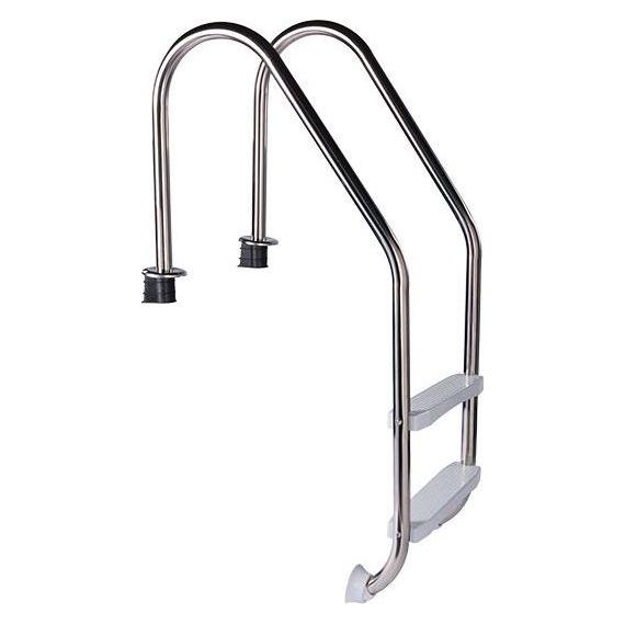 Azuro Edelstahlleiter STANDARD 2-Stufen - für Pools über 0,90m Höhe (36147195)