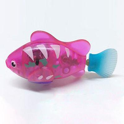 Pet Hub LED Interactive Swimming Fish Toy For Cats & Dogs Indoor Water Play Pet Toy Spot Purple